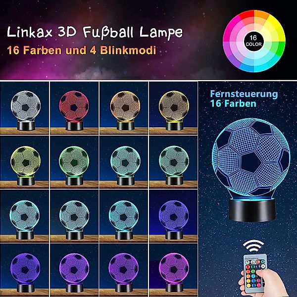 DOPWii LED Dekofigur 16 Farben 3D günstig online kaufen