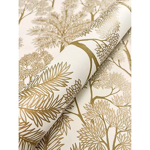Newroom Vliestapete Lihan Gold Dschungel Modern günstig online kaufen