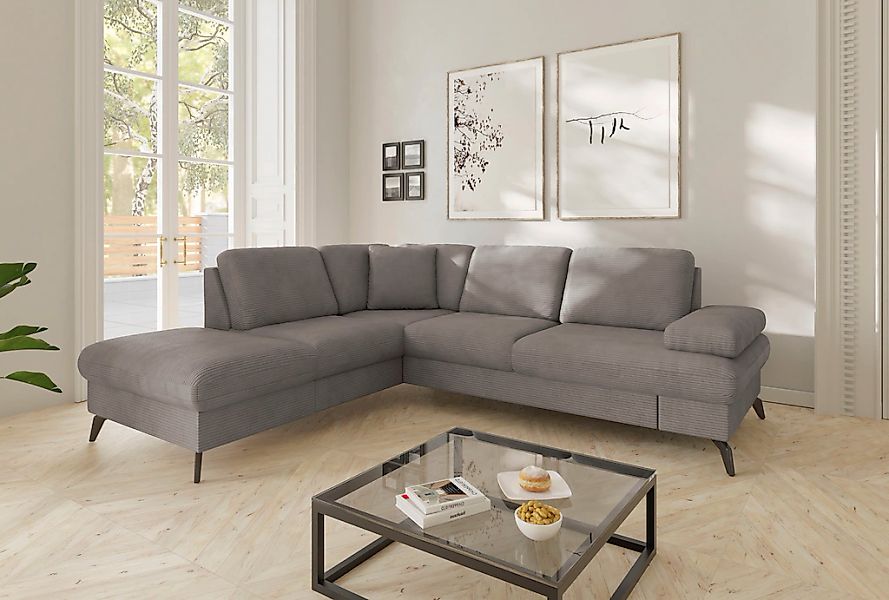 sit&more Ecksofa "Morris Jubi L-Form, B: 238 cm" mit Armteilfunktion & 1 Zi günstig online kaufen