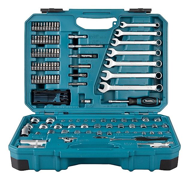 Makita Werkzeugset E-06616 Werkzeug-Set 120-tlg. Bitsatz Steckschlüss günstig online kaufen