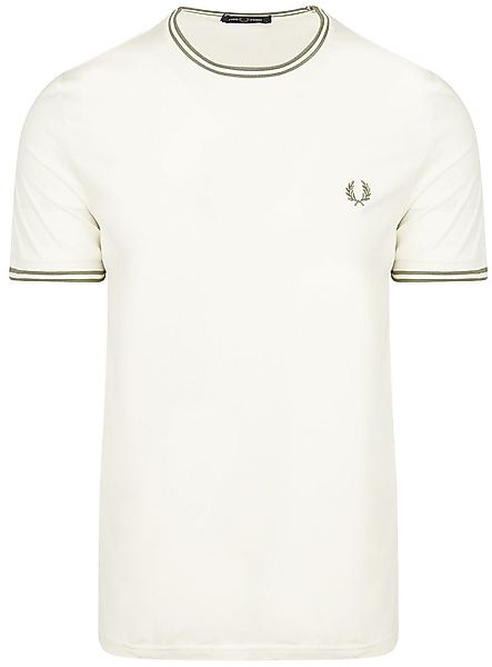 Fred Perry M1588 Twin Tipped T Shirt Off-White  - Größe XL günstig online kaufen