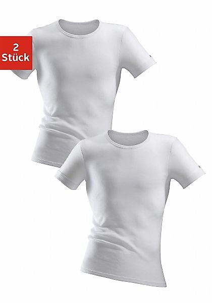 Clipper Exclusive Unterhemd 2 Stk. spürbar weich und glatt - in Feinripp, U günstig online kaufen