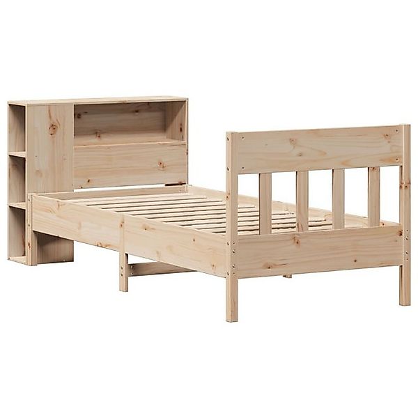 vidaXL Bett Bücherregalbett ohne Matratze 75x190 cm Massivholz Kiefer günstig online kaufen