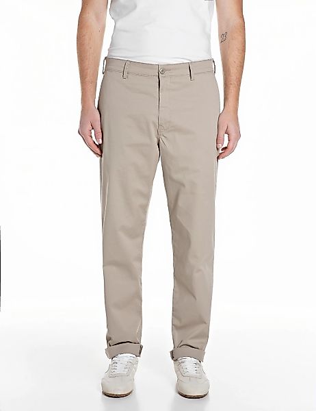 Replay Chinohose "Adhann" in regulärer Passform, krempelbar günstig online kaufen