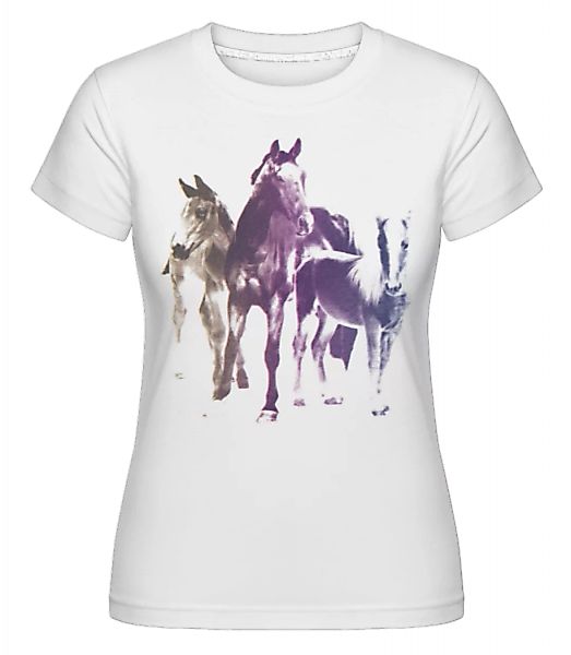 Polaroid Pferde · Shirtinator Frauen T-Shirt günstig online kaufen