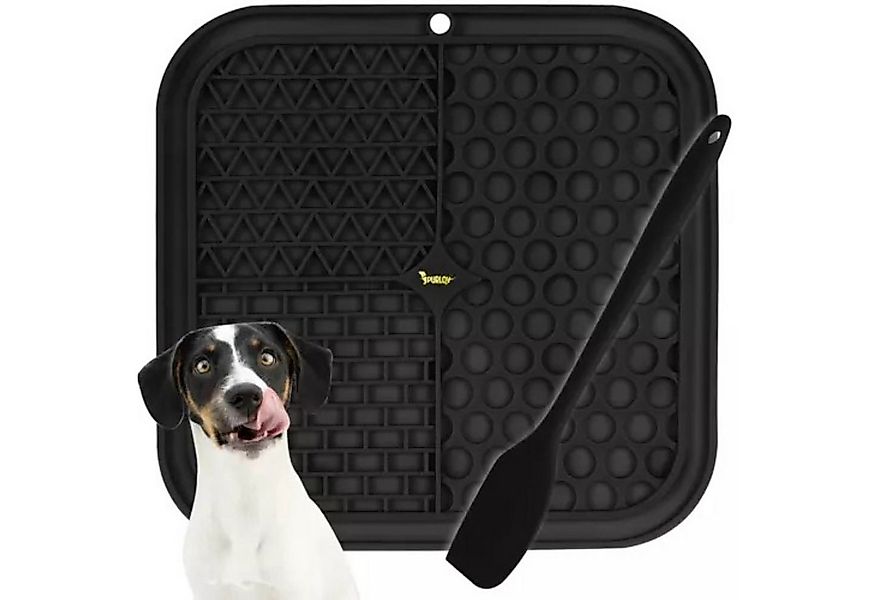 Purlov Napf Antistressmatte - Hundematte & Leckschale + Spachtel, Massagefu günstig online kaufen
