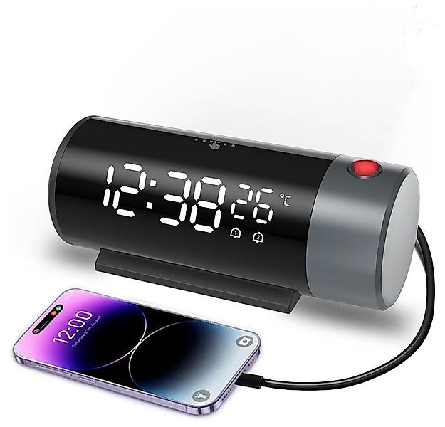TUWENA Projektionswecker Digitaler Projektionswecker mit Temperatur- und Fe günstig online kaufen