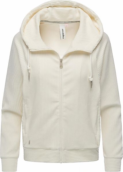 Ragwear Sweatjacke "Corduly Cordy" Freizeitjacke Zip-Hoodie aus weichem Kor günstig online kaufen