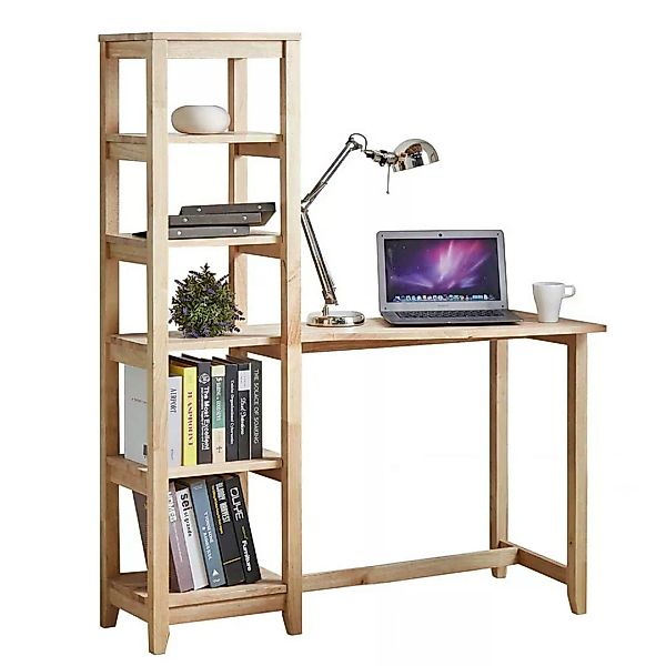 Massiver Schreibtisch im Skandi Design 150 cm hoch günstig online kaufen