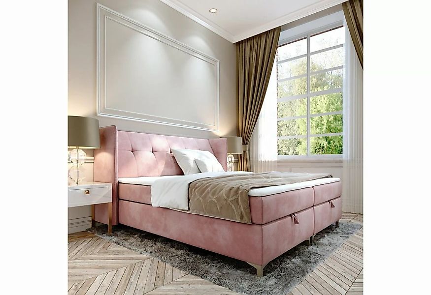 Furnix Polsterbett TOLIE 120,140,160,180,200x200 cm Bett mit Bettkasten und günstig online kaufen