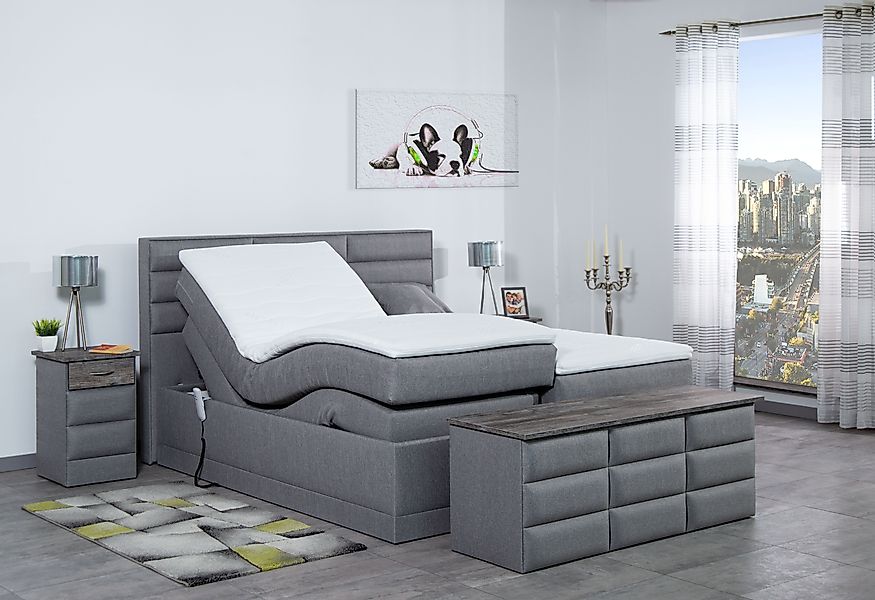 Meisterbetten Boxspringbett Pino (mit Motor, 7-Zonen günstig online kaufen