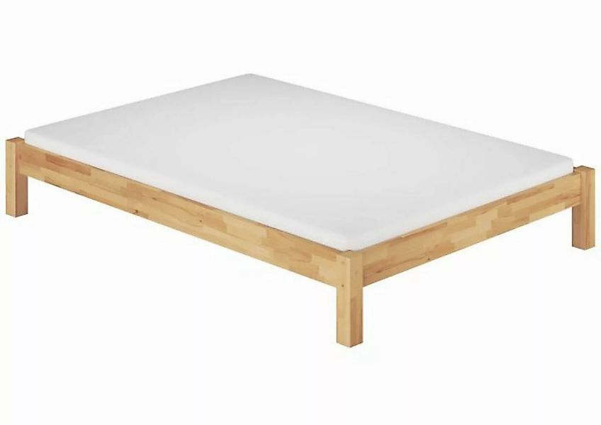 ERST-HOLZ Bett Ehebett Doppelbett 180x200 Buche massiv mit Rollrosten u. Ma günstig online kaufen