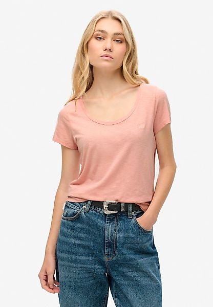 Superdry Kurzarmshirt "SCOOP NECK TEE" günstig online kaufen