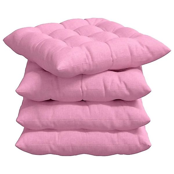 vidaXL Sitzkissen 2 Stk Rosa 40 x 40 x 6 cm Stoff 42015161 günstig online kaufen
