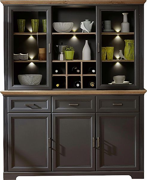 Innostyle Vitrine "Jasmin", (1 Sideboard und 1 Aufsatzvitrine), 2-teilig günstig online kaufen