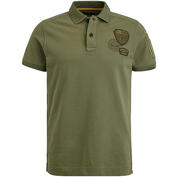 PME Legend Herren Poloshirt FINE PIQUE SOLID - Regular Fit günstig online kaufen