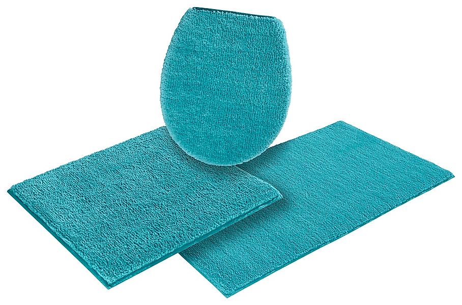 my home Badematte "Vanessa, Badvorleger, Badezimmer Teppich" Höhe 10 mm rut günstig online kaufen