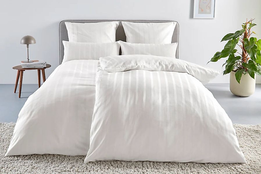 LeGer Home by Lena Gercke Bettwäsche "Leonore" 2 Stk. Mako-Satin Streifen a günstig online kaufen