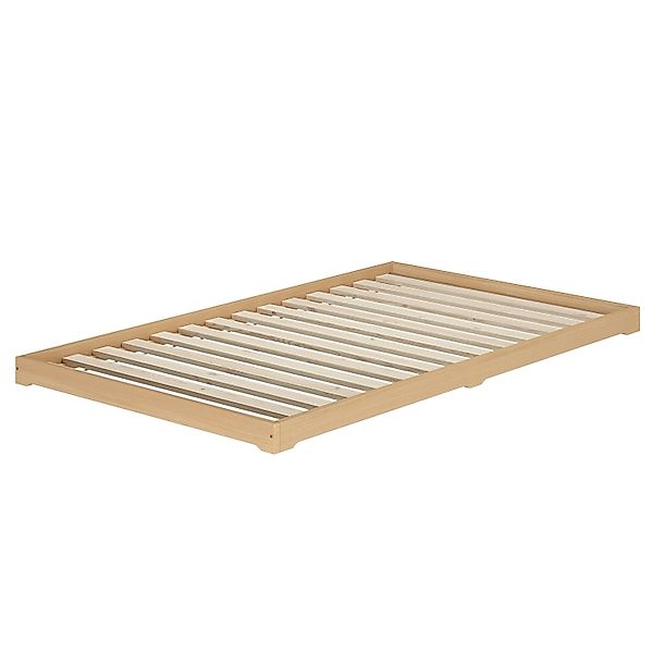 Erst-Holz Flurbett Bettrahmen 120 x 200 cm Buche Massiv Modell 66 Rollrost günstig online kaufen
