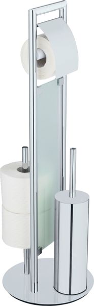 WENKO WC-Garnitur "Sulmona" aus Edelstahl  Polypropylen mit Silikon-Bürsten günstig online kaufen
