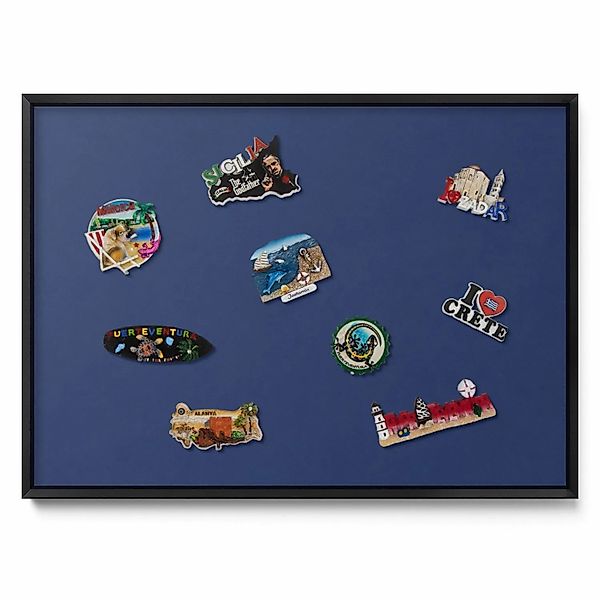 Tulup Magnettafel Magnettafel Metall mit Rahmen Farbe Marineblau 70x50 cm R günstig online kaufen