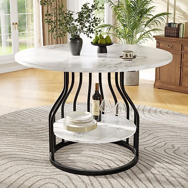 KLAM HOME Esstisch Runder Esstisch (80×80×76cm), günstig online kaufen
