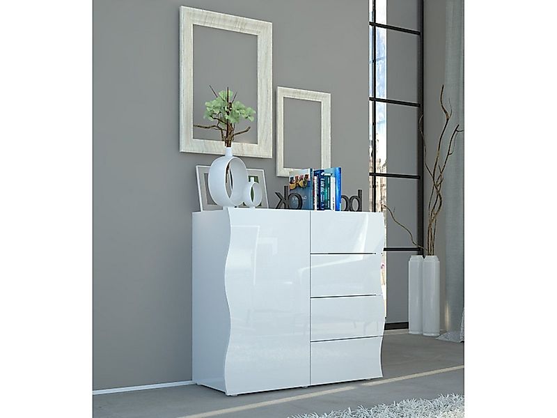 möbelando Highboard Onda, 90 x 81.2 x 40 cm (B/H/T) günstig online kaufen
