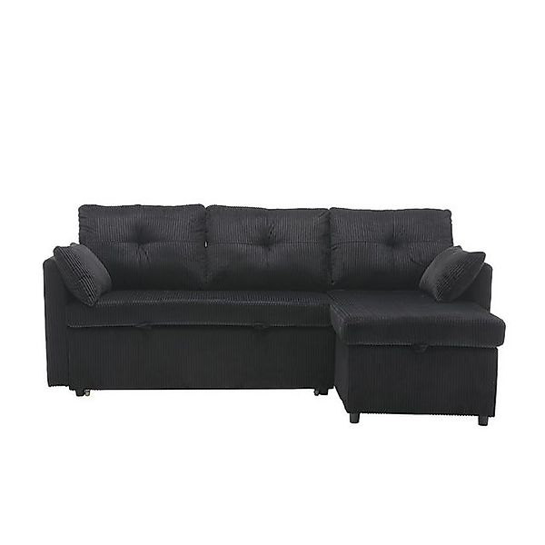 Gotagee Sofa Schlafsofa mit Stauraum und Ausziehbett Anbausofa L-förmiges E günstig online kaufen