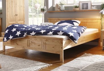 Home affaire Massivholzbett Indra, TOPSELLER, Landhausstil, günstig online kaufen
