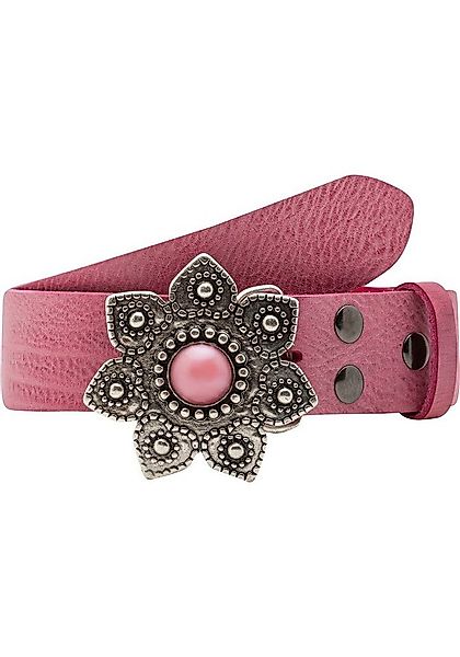 Rettungsring Gürtel Ledergürtel mit austauschbarer Schließe »Blume Mit Rosa günstig online kaufen