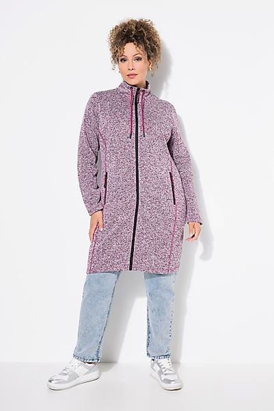 Ulla Popken Sweatjacke Strickfleecejacke Stehkragen längerer günstig online kaufen