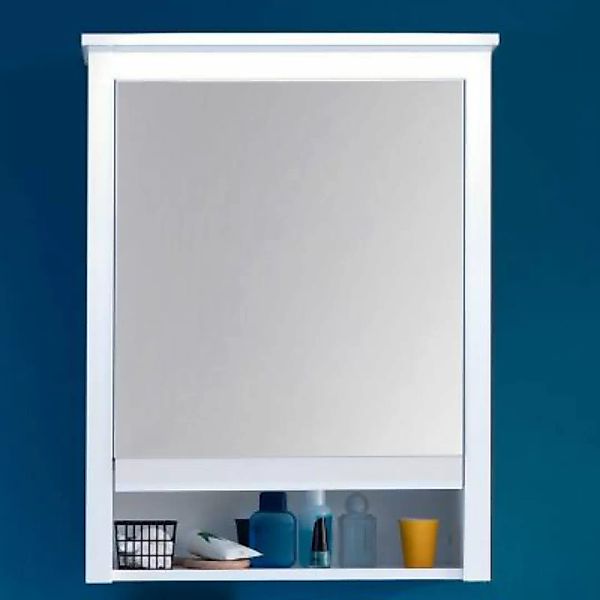 Lomadox Spiegelschrank Badezimmer OLOT-19 in Weiß, B/H/T: ca. 62/80/25 cm w günstig online kaufen