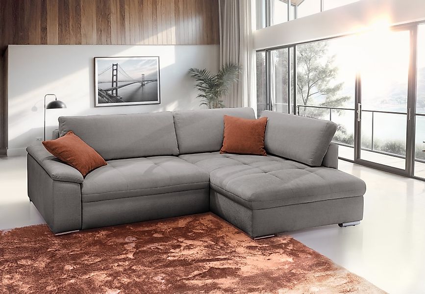 exxpo - sofa fashion Ecksofa "Casa Grande inkl. Bettfunktion, Bettkasten, O günstig online kaufen