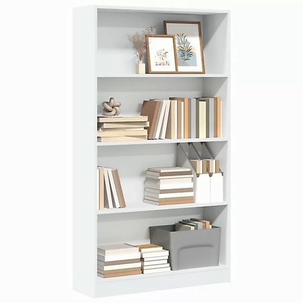 vidaXL Bücherregal Bücherregal Weiß 80x24x143 cm Spanplatte günstig online kaufen