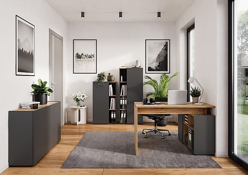 GERMANIA Eckschreibtisch Adrano (1-St), mit integriertem günstig online kaufen