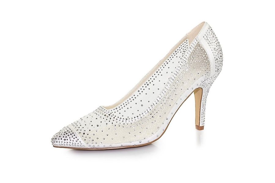 White Lady 930 ivory Mesh-Strass - Brautschuh Pumps günstig online kaufen