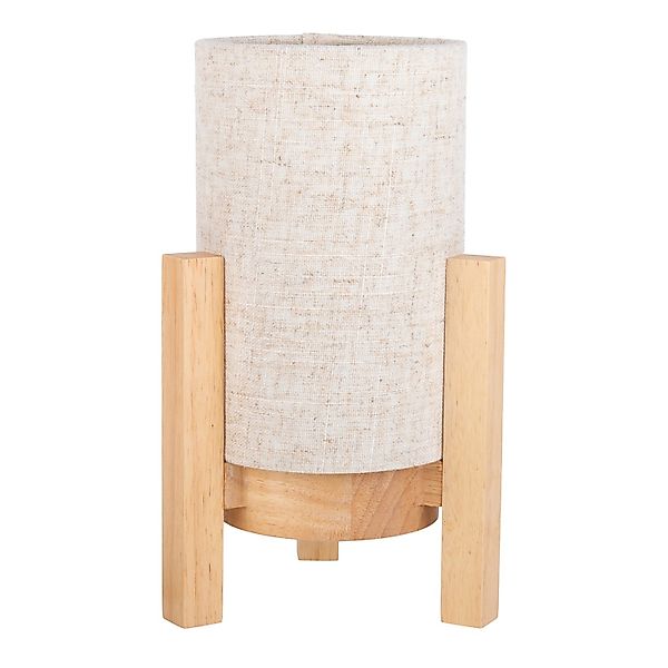 Näve LED-Leinen-Akkutischleuchte Madita Natur Ø 16,2 cm x 25 cm günstig online kaufen