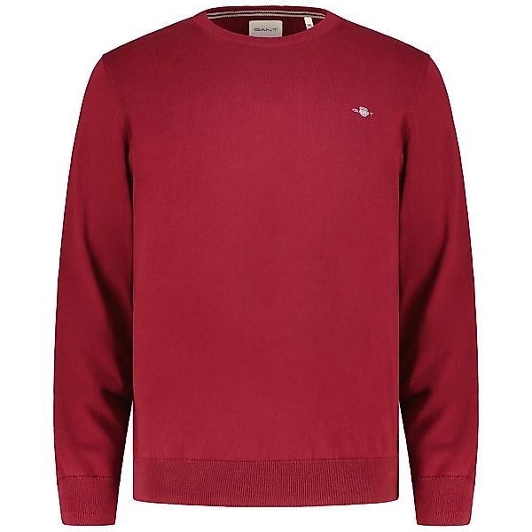 Gant Feinstrickpullover aus Baumwolle Farbe dunkelrot Größe: 3XL günstig online kaufen