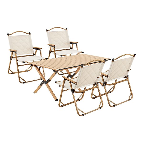 casa.pro Gartenlounge-Set, (5-tlg., 1 Tisch, 4 günstig online kaufen