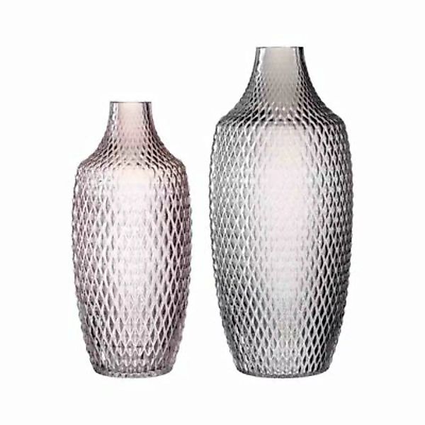 LEONARDO POESIA 2er Bodenvasen Set grau & rosa Vasen bunt günstig online kaufen