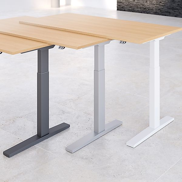 Schreibtisch ACTION elektrisch höhenverstellbar - Eiche Dekor günstig online kaufen