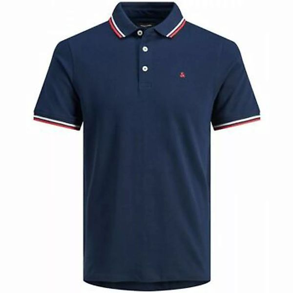 Jack & Jones  T-Shirts & Poloshirts 12143859 PAULOS POLO SS-NAVY BLAZER günstig online kaufen