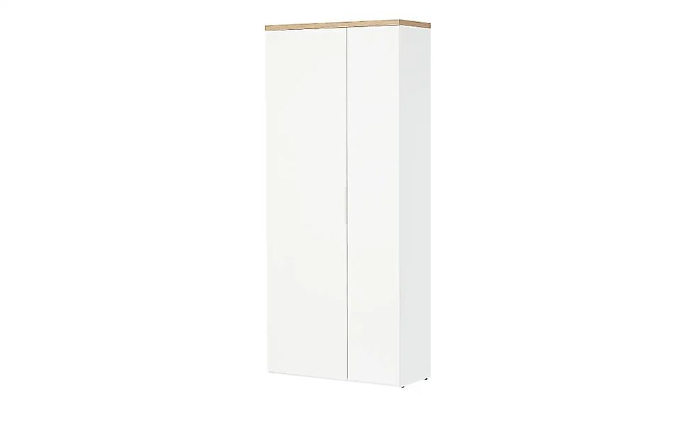 Garderobenschrank  Siena ¦ weiß ¦ Maße (cm): B: 82,3 H: 189,1 T: 35.2 Schrä günstig online kaufen