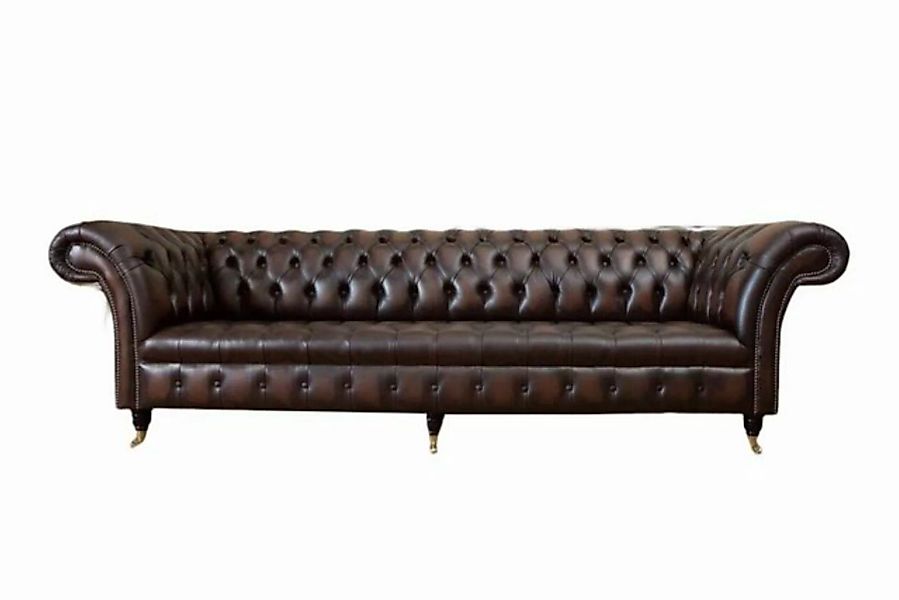 JVmoebel Sofa Ledersofa Sofa 4 Sitzer Couch Luxus Klassische Leder Chesterf günstig online kaufen