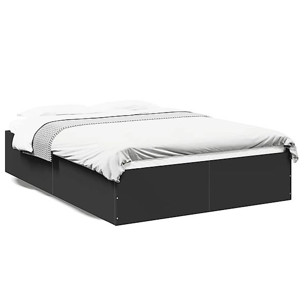 vidaXL Bettgestell Schwarz 120x190 cm Holzwerkstoff 3281043 günstig online kaufen
