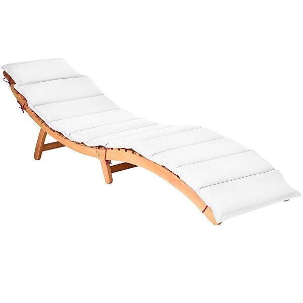 COSTWAY Gartenliege, klappbar, Sonnenliege Massivholz, mit günstig online kaufen