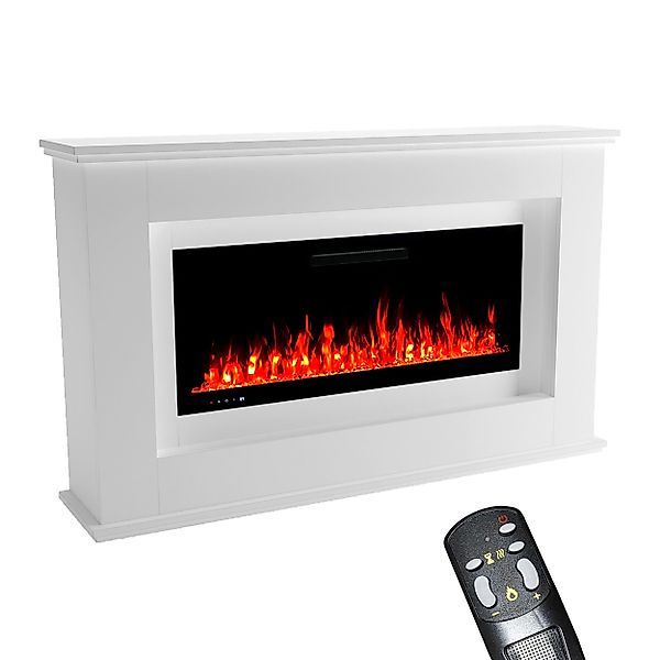 GLOW FIRE Elektrokamin weiß / grau günstig online kaufen
