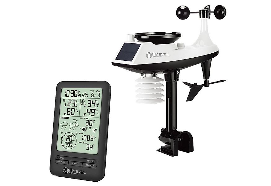 Miraval Klimamesser Miraval Profi Funk-Wetterstation, Wetterhahn Hygrometer günstig online kaufen