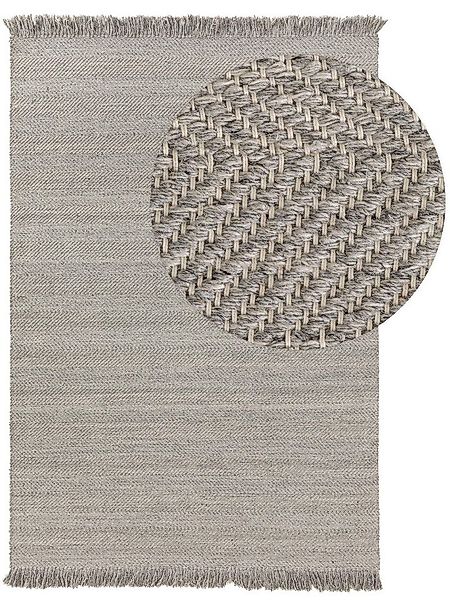 benuta Wollteppich Lars, rechteckig, Höhe: 5 mm, Kunstfaser, Berber, Ethno- günstig online kaufen