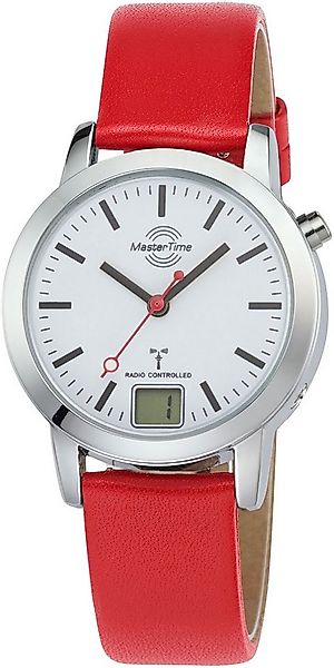 MASTER TIME Funkuhr MTLA-10918-11L, Quarzuhr, Armbanduhr, Damenuhr, Lederar günstig online kaufen